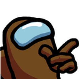 Amongus Brown Point emoji