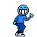 Blue Dancing Man emoji