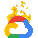 Gcloud Tire Fire emoji