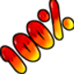 Hundred Percent Red Gradient emoji