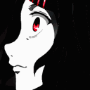 Anime Girl Red Eye Surprised emoji