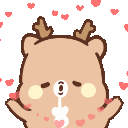 Reindeer Hearts emoji