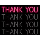 Thankyou Neon emoji