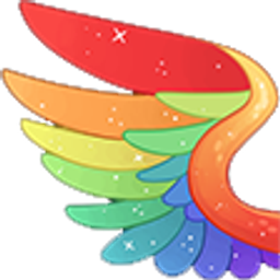 Wing Rainbow emoji