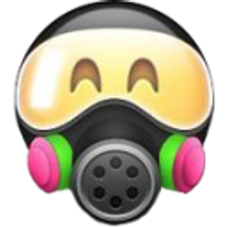 Haappy With Gas Mask emoji