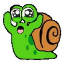 Jammin Snail emoji