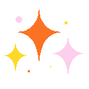 Colorful Sparkles emoji