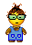 Overalls Glasses emoji