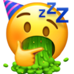Vomit Blush Think Sleep Party Hat emoji