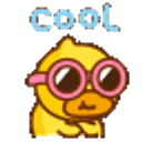 Duck Cool emoji