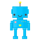 Blue Robot emoji