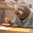 Sloth Zootopia Stamp emoji
