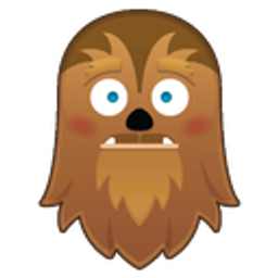 Chewbacca Flushed emoji