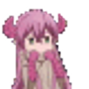 Anime Girl Purple Hands Up emoji