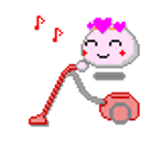 Vacuuming Kao emoji