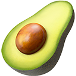 Avocado Half Pit emoji