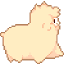 Fluffy Alpaca Sidewalk emoji