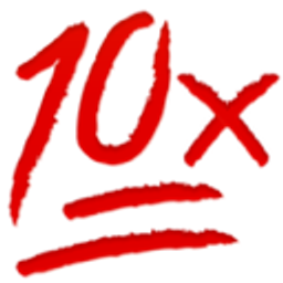 Ten X Red Underline emoji