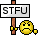Stfu Unhappy emoji