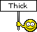 Thick emoji