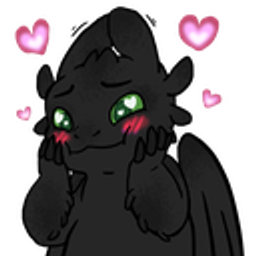 Luvtoothless emoji