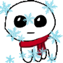 Snowman Scarf Shiver emoji