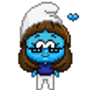 Lady Smurf emoji