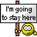Going To Stay Here emoji
