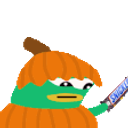 Pepe Pumpkin Snickers emoji