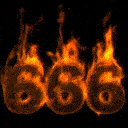 Fire 666 Number emoji