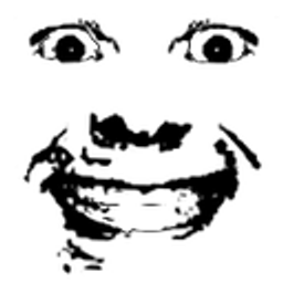 Creepy Grinning Eyes emoji