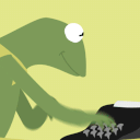 Kermit Typing emoji