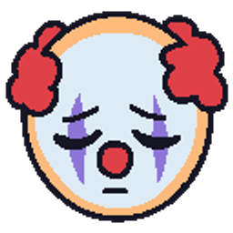 Clown Sleepy Tired emoji