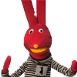 Red Bunny Wave emoji