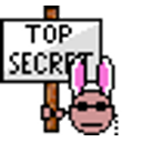 Bunny Top Secret emoji