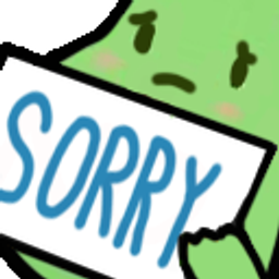 Greenblobsorry emoji