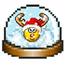Reindeer Snow Globe emoji