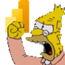 Old Man Yelling At Powerbi Simpsons emoji