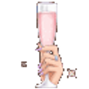 Pink Champagne emoji