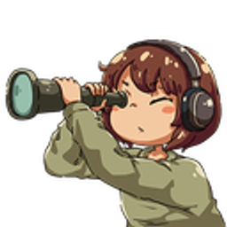 Girl Headphones Spyglass emoji