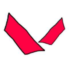Red V Ribbon emoji