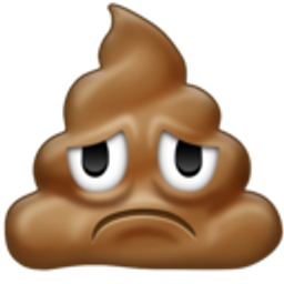 Sad Poop emoji