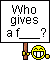 Who Gives A F emoji