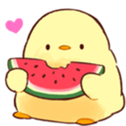 Chickwatermelon emoji