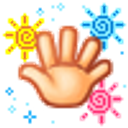 Hi Hand emoji