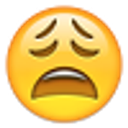 Weary emoji