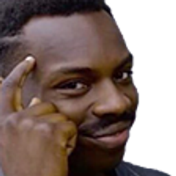 Thinking Black Guy emoji