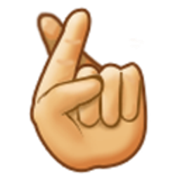 Fingerscrossed emoji