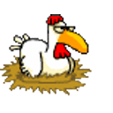 Escaping Chick emoji