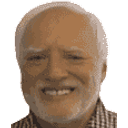 Crying Inside Harold emoji